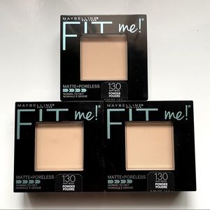 Set of Maybelline Matte + Poreless Powders in 130 Buff Beige